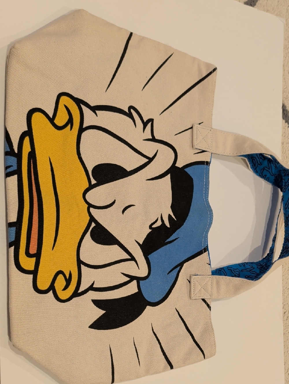 Disney Donald Duck Canvas Tote Bag - Yellow, Blue, Black, Cream